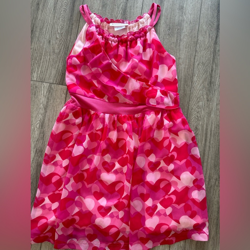American Girl  Truly Me Valentine Heart  Dress For Girls Size 12